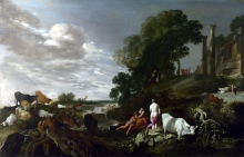 212/uyttenbroeck, moyses matheusz van - landscape with mythological figures